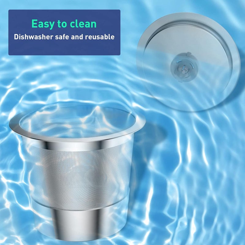 modsden K Cup Reusable Coffee Pods, Stainless Steel Reusable K Cups Coffee Filter Compatible for Keurig 1.0 & 2.0 Coffee Makers, Non-BPA Stainless Steel Reusable K Cup(1 pack) - Image 4